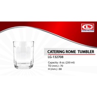 Lucky Glass Water (12 Pieces) 8 Ounces (230ml) Catering-Rome Tumbler LG-132708