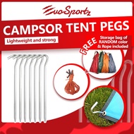Campsor Tent Pegs | Camping Tent Hook Pegs