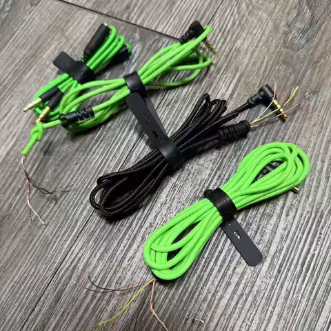 Replacement Audio connect cable For Razer Blackshark V2 V2X Gaming Headset Replacement aux 5 cores c