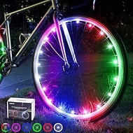 DAWAY A01 LED Bike Wheel Lights, Bright 7 Colors in 1 Bicycle Spoke Lights, 15 Modes, Safety Waterpr