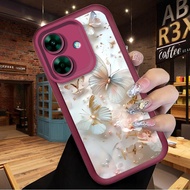 Exquisite Butterfly Flower Phone Case For Realme C61 C63 C51 C51S C65 C67 GT 6 6T Neo 6 C53 C55 Note
