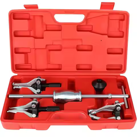 3 Jaw Gear Bearing Slide Hammer Puller Set 15-80mm Universal Internal External Wheel Bearing Removal
