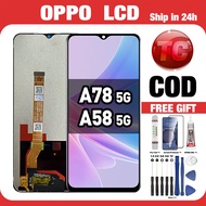LCD OPPO A78 5G/ A58 5G Compatible For Glass Touch Screen Digitizer