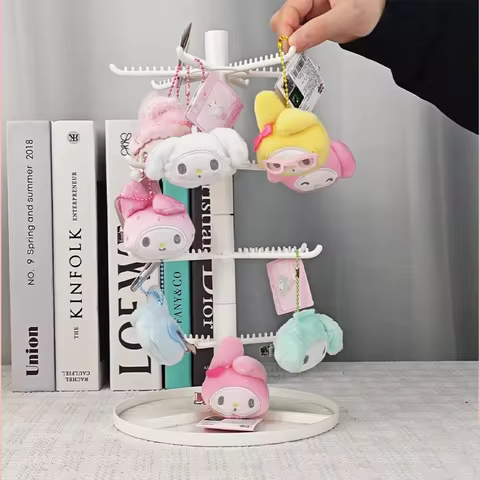 New Cute Sanrio 50th Anniversary My Melody Plush Hair Clip Hanging Ornaments Kawaii Cartoon Exquisit