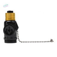 Versatile Black Adapter for Light Bulb Socket with Switch Base E26 LED