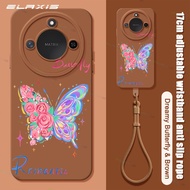 ELAXIS Silicone Casing Butterfly Moon Love Pattern Cover for Honor X9c Smart 5G/X9c 5G/X9 5G Phone C