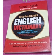 Easy- to -Access ENGLISH DICTIONARY by J.A Underhill