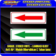 GLOSSY LAMINATED ARROW DIRECTION STICKER | ANTI-fade