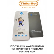 LCD+TS INFINIX X668/BE8 (PRO/POP 6 PROinfinix hot 12) BLACK SUNSHINE NEW