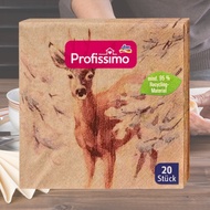 Germany < Dm Profissimo > Animal Napkins 20st Made Of Recycled Pulp Water-Based Coating Kitchen Dail