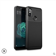 Xiaomi Mi A2 Carbon Fiber Rugged Case - Black