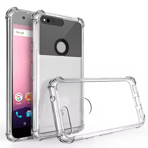 Air Cushion Shockproof Silicone TPU Back Cover Airbag Case for Google Pixel 1 2 3 3A 4 XL 4A 5 5A 6 