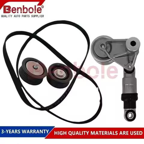 W12 Engine Belt & Tensioner Pulley Kit 07D903315J 07D145277E 07D109244A 07D145299E 07C145933S 07D145