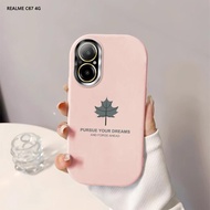 Softcase For Realme C67 C65 C55 C53 C51 C35 C21Y C25Y Maple Leaves Back Cover Case Soft Original Liq
