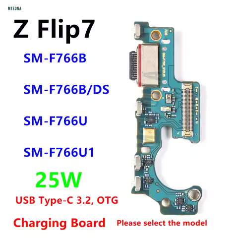 25W USB Charging Dock Plug Socket Port Connector Type-C Charge Board Cable For Samsung Galaxy Z Flip