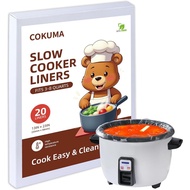 Slow Cooker Liners, 20 Pack Disposable Slow Cooker Bags for Crock Pot, BPA-Free and Easy to Clean, 1