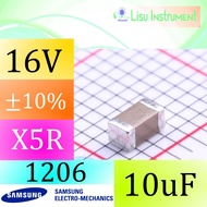10uF ±10% 16V X5R 1206 Multilayer Ceramic Capacitors MLCC SMD SMT CL31A106KOHNNNE