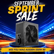 MSI PSU MAG A550BN 550W 80 plus Bronze 5yrs waranty [MAG A550BN]
