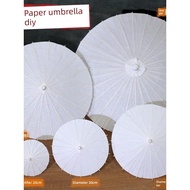 payung cina payung klasik payung niaga Blank Oil Paper Umbrella Children diy Handmade Material Kinde