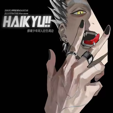 Anime Haikyuu!! ambitus Tendo Satori Kotaro Bokuto colleagues acrylic Through-card pendant Double fl