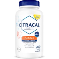 Citracal ites, 400 mg Calcium Citrate, Easily Absorbed and Highly Soluble with 12.5 mcg (500 IU) Vit