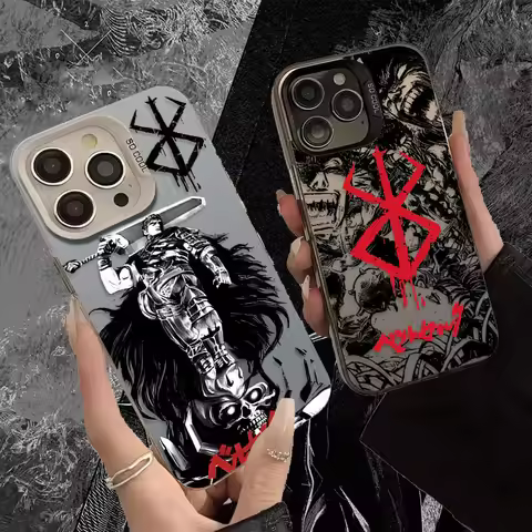 Comic Berserk Guts Plating Case for Xiaomi Redmi A5 A4 A3 A3X A2 A1 Plus 13X Redmi K80 Ultra K70 K70