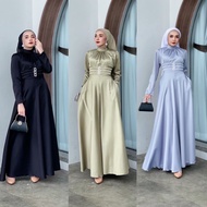 EILEEN SATIN MATTE DRESS