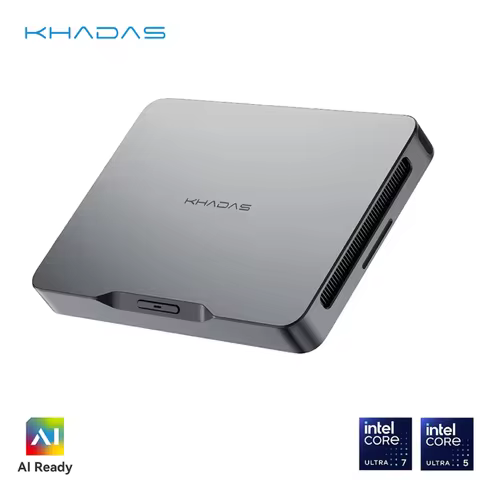Khadas Mind 2, Pocket Mini PC with Intel Core Ultra 7 155H, 5.55Wh Battery, Thunderbolt 4, 8K, Win 1