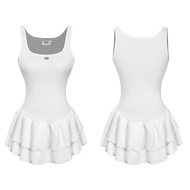 Đầm nữ đẹp kiểu 2 tầng xòe DKMV dáng chữ A ôm đáng yêu không tay thiết kế logo Cá Gwen Dress | K-D18