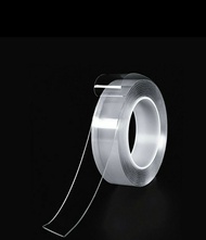 Double tape 1 meter / Perekat serbaguna / Lem / Solatip / Perekat Wallpaper Aquarium / PEREKAT LAMPU LED STRIP