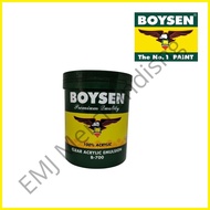 ◲ ✗ ❖ EMJ Boysen B700 Acrylic Emulsion Clear Gloss Liter topcoat for latex concrete wall paint