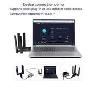 (CSID) {0} Waveshare 5G Dongle Expansion Board with Four Antenna USB3.1 Interface M.2 (NGFF) Key for