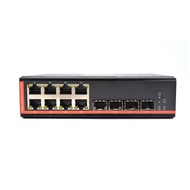Industrial Grade Optical Switch 4 Photo 8 Port with PoE/8 Photo 8 Port/Gigabit/SFP Port/Suitable for Industrial Environment