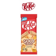 Kit Kat Gold Crush Block 160g KitKat With Crushed Caramel Crisps, Covered in smooth caramelised choc