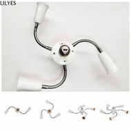 LILYES E27 Light Socket Splitter, Bulbs Adapter with Extension Hose E27 Lamp Holder Converter, Adjus