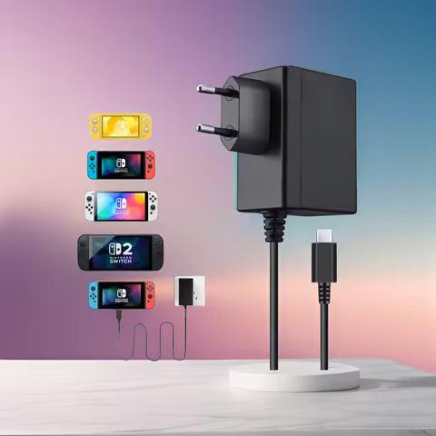 USBC Power Adapter Fast GaN Charger For Switch 2 / Switch / OLED / Lite, Power Supply For NS2 NS Sup