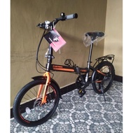 New Folding Bike 20 EXOTIC 2026 RX DISC BRAKE AR 7speed, FRONT BLOCK