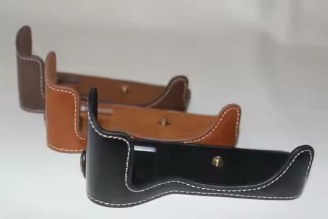 PU Leather Camera Case Cover for Fujifilm Fuji XE3 X-E3 Camera Half Body Bottom Case Bag Battery Ope