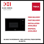 TEKA ML 825 TFL 25L BUILT-IN MICROWAVE OVEN WITH GRILL AND TOUCH CONTROL - 2 YEARS LOCAL WARRANTY + FREE DELIVERY