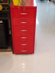 IKEA 六格鐵櫃 收納櫃 紅色