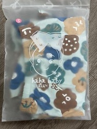 hahababy 咖啡藍心花開套裝S