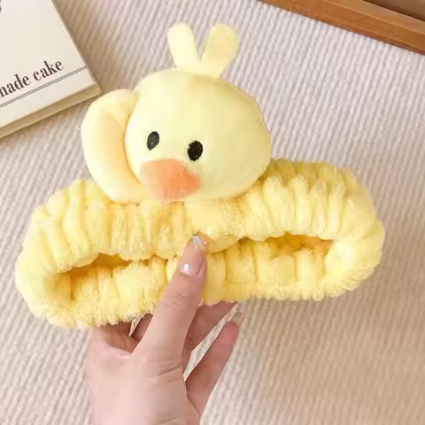 Wash Face Headband Kid Headdress Little Yellow Duck Makeup Hair Holder Skincare Gift Hairband Women 
