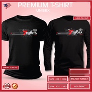 T-Shirt Toyota Casual Design Shirt Lelaki Shirt perempuan Baju lelaki Baju perempuan lengan pendek lengan panjang