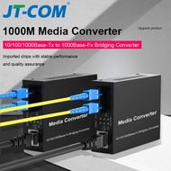 JT-COM Gigabit Media Converter with a Built-in 1Gb Singlemode Duplex SC Transceiver,10_100_1000M RJ4