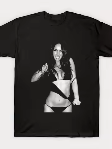 2026 Spring/Summer Megan Fox Men's Bikini Pattern Western Style Genderless Trendy Cool T-Shirt