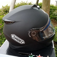RFHE ECE Approved Matte Black Helmet Dual Lens Motocross Flip Up Motorcycle Helmet Motorbike Crash Full Face Helmet Casco Helmet