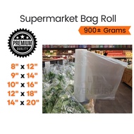 🔥Direct Factory🔥(900g±)Plastic Bag Roll/Food Packaging/Supermarket/Fruit/Vegetable/Storage 8x12/9x14