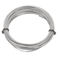 HARFINGTON 304 Stainless Steel Cable Wire Rope Kit 20FT (6M) Long 5/128" (1mm) Dia 7x7 Strand Core A