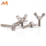 304 Stainless Steel Butterfly Bolt Wing Screw M3 M4 M5 Thumb Wing Screw Claw Hand Tighten Screws Solid Fasteners