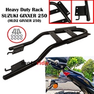 Heavy Duty Rack for Suzuki Gixxer 250 Motorcycle Rear Rack with Mounting Hardware